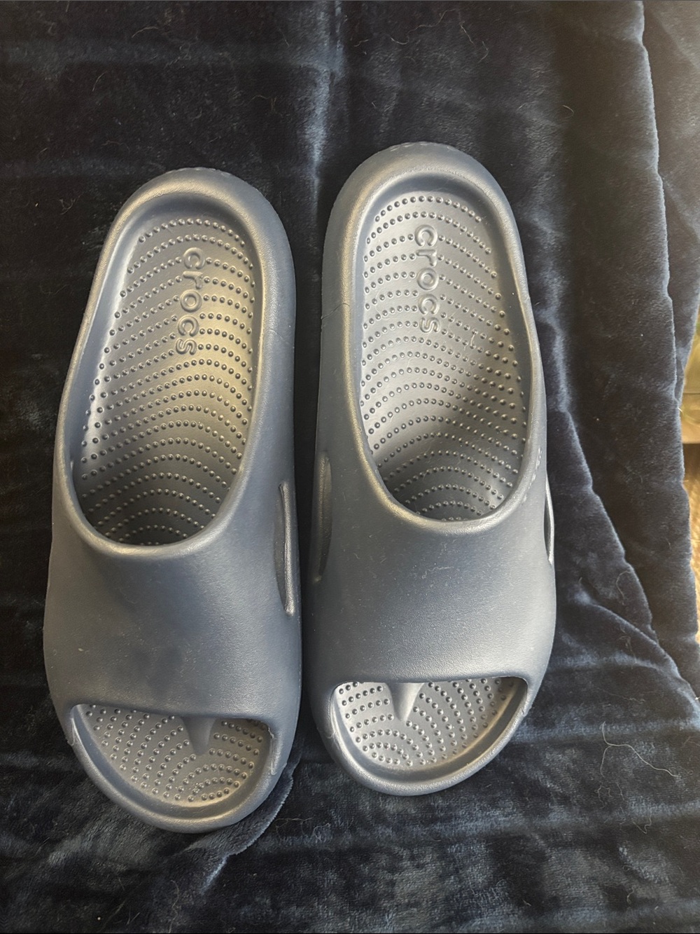 CROCS Mens Mellow Slide Sandals in Dark Blue Sz 13